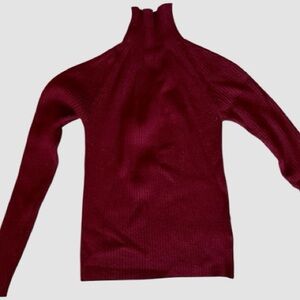 H&M Rich Burgundy Turtleneck Sweater